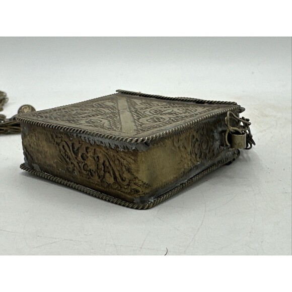 Vintage Prayer Box Holder Necklace Tibetan Beaded Chain Handmade - Picture 9 of 16